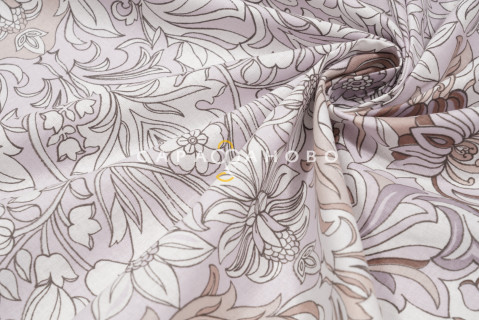 Ткань Бязь 150 см ГОСТ рис 2072/2 коричневый