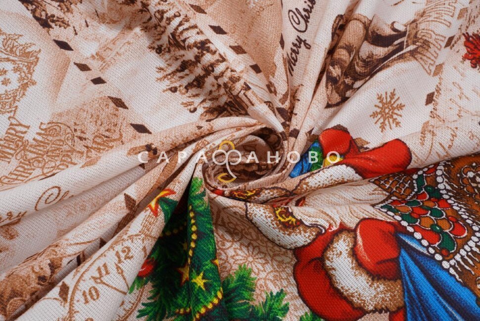 Ткань Рогожка 150 см "Щелкунчик" рис 35038 вид 1, фото 4