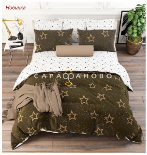 Ткань Поплин 220 см. 120 гр звездное небо рис. 28252/1