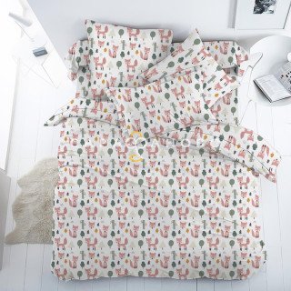 Ткань Перкаль 150 см рис 13387 вид 1 "Лисички"