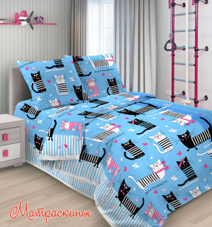 Ткань Поплин 150 Детская коллекция "Матраскины" рис 9365