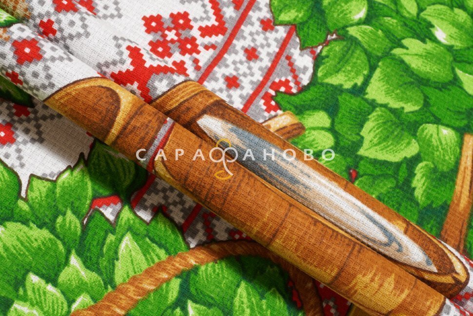 Ткань Полотно Вафельное 150 "Русская баня" рис 10964-1, фото 7
