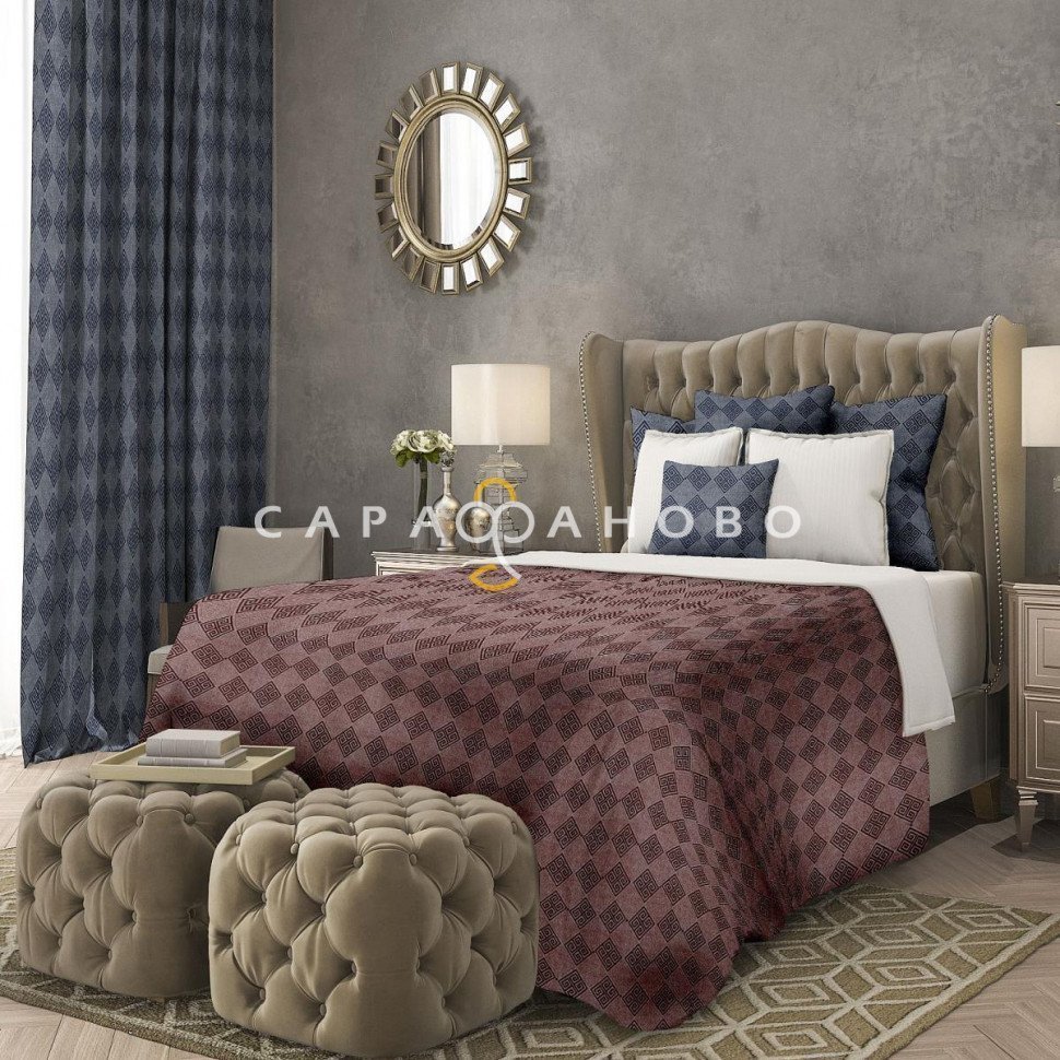 Ткань Пестроткань Меланж 220 см 6847-1 Меандр, фото 2