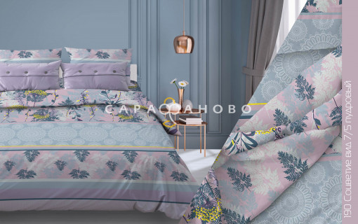 Ткань бязь 220 см 120 гр рис Соцветие 7/5