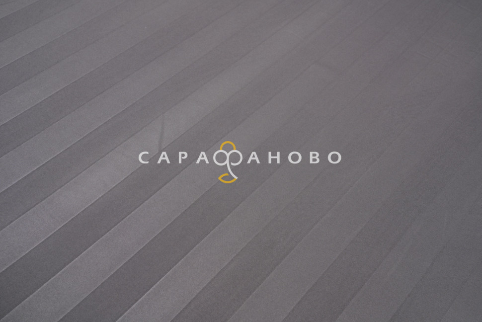 Ткань Микросатин Страйп 3х3 240 см 95 гр диз Графит, фото 2