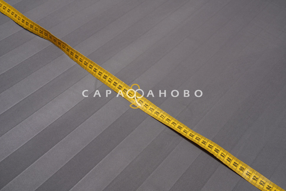 Ткань Микросатин Страйп 3х3 240 см 95 гр диз Графит, фото 4