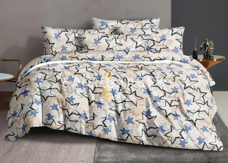 Ткань Полисатин 220 см. 90 гр. Звезды, фото 1