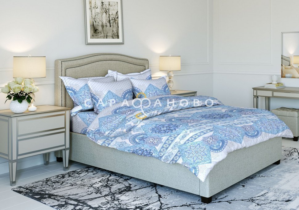 Ткань Бязь 220 см рис. 9175-2 "Диана", фото 1