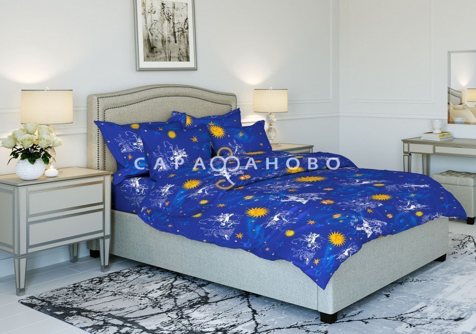 Ткань Бязь 150 см рис. 1153 "Андромеда", фото 1
