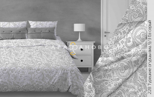 Ткань бязь 150 см 140 гр. рис 228 Турецкие огурцы вид 9/3
