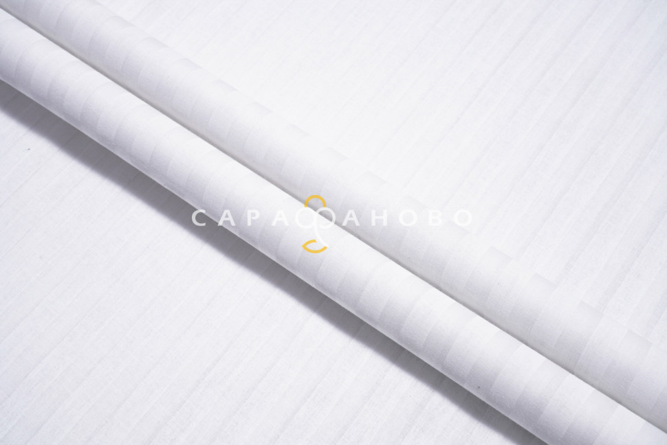 Ткань Поплин-страйп 220 см рис.  12245/1 Белый(1х1 см), фото 8
