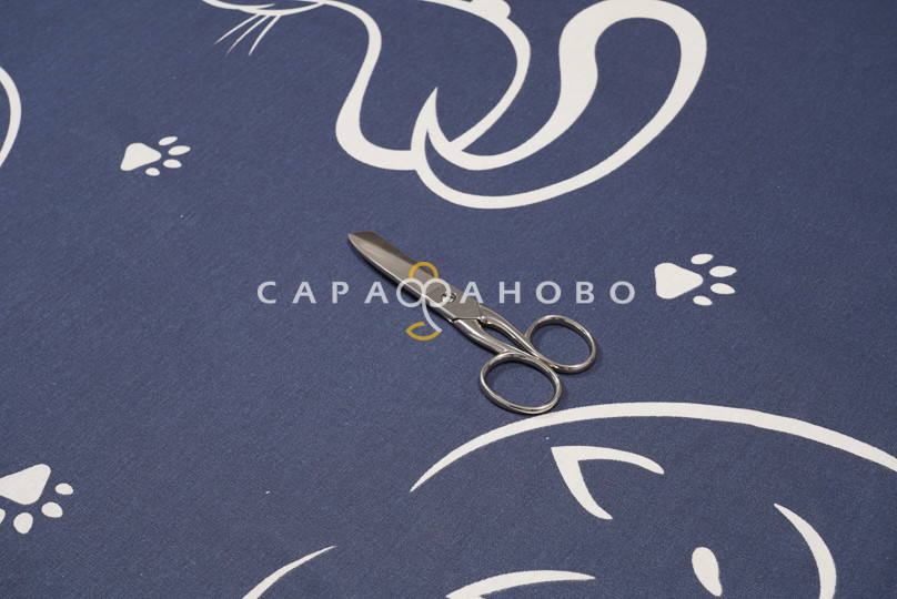 Ткань Бязь 220 см 120 гр рис 3039/1 Кошки, фото 5