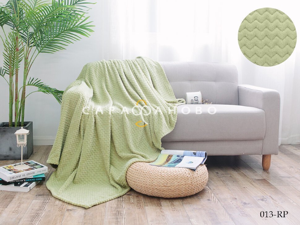 Ткань Велсофт Роял 205 см 290 г/м2 диз Салатовый, рисунок 013-RPN, фото 1