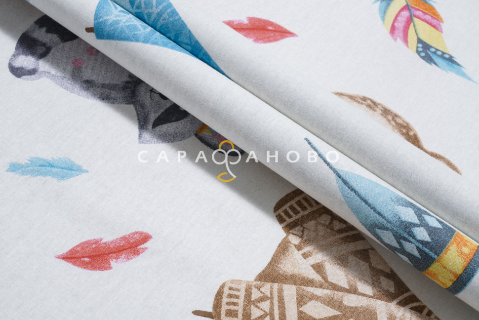 Ткань Поплин детский 220 см рис 21-11 Вигвам (основа), фото 6