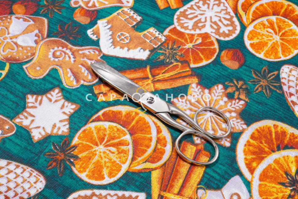Ткань Рогожка 150 см 155 гр рис. 3050-2 Корица, фото 7