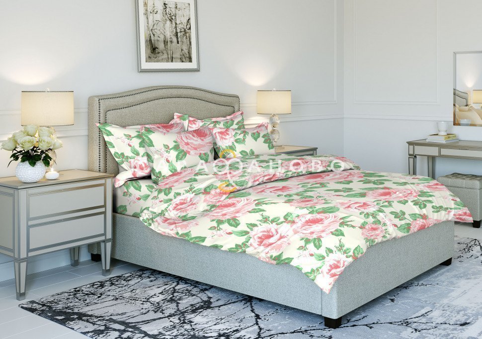 Ткань Бязь 150 см рис. 2498-4 "Венецианский сад", фото 1