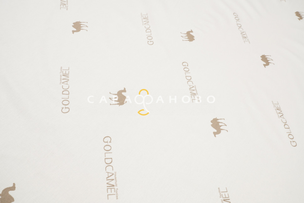 Ткань Тик 100% хлопок 220 см набивной диз GOLD CAMEL S М, фото 2