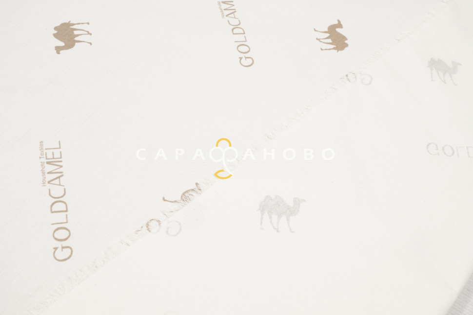 Ткань Тик 100% хлопок 220 см набивной диз GOLD CAMEL S М, фото 5