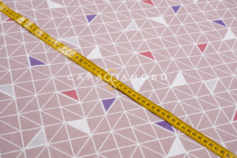 Ткань Бязь 150 см 105 гр рис. 122в1/10 Треугольники