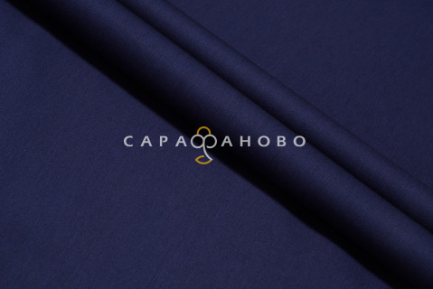 Ткань Саржа 150 см 260 гр №269 Тёмно-синий с ВО
