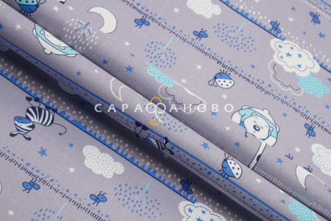 Ткань Ситец 95 см "Зебра" рис 21177 вид 4