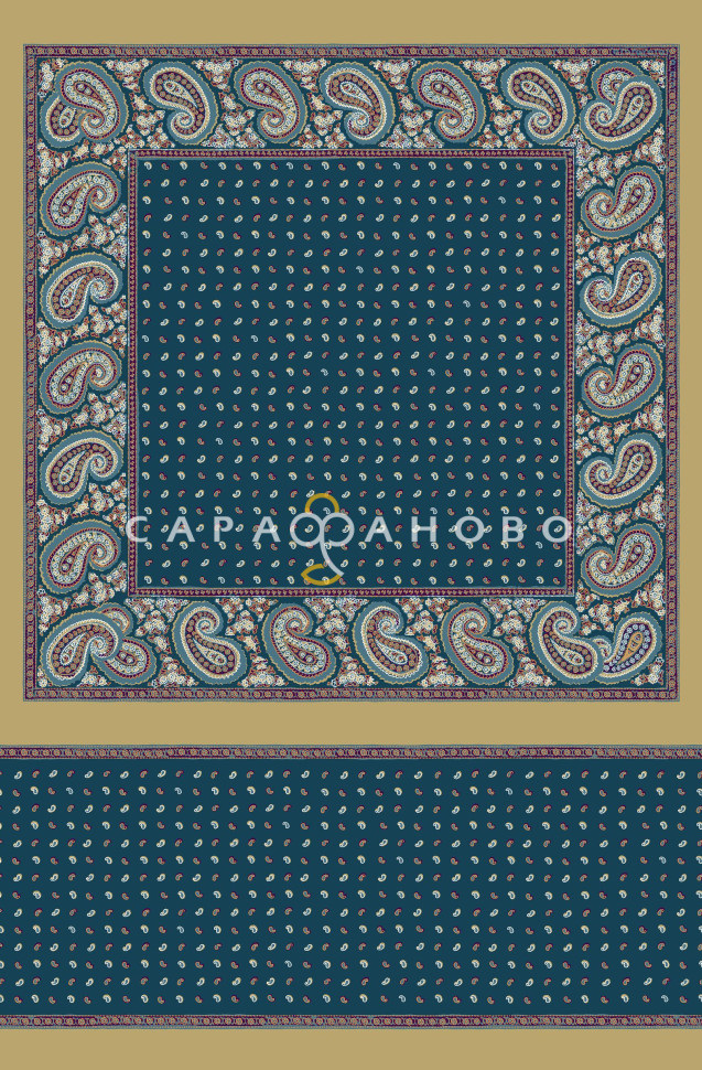 Ткань Батист 150 см 80 гр рис 22253-3, фото 1