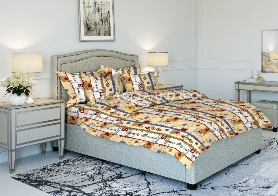 Ткань Бязь 150 см 100 гр рис 1621-1 "Стамбул", фото 1