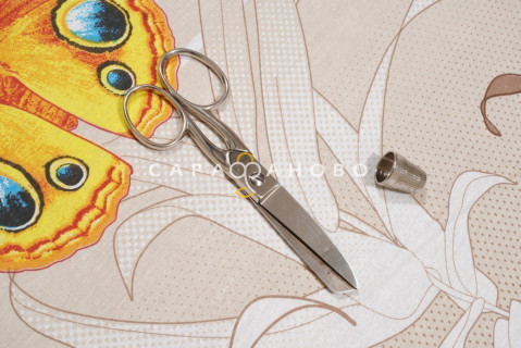 Ткань бязь 220 см "Бабочки" рис 9366 вид 1
