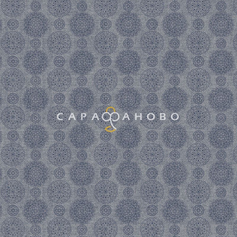 Ткань Пестроткань "Меланж" 150 см Тарелочки рис 13276 вид 2, фото 1