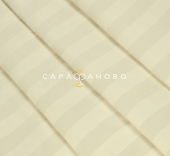 Ткань Страйп-сатин 240 см 3-3 Шампань