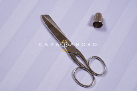 Ткань Страйп - Сатин 220 см. 3х3 гладкое крашение рис 16470