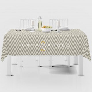 Ткань Рогожка 150 см 150 гр №757-7П Зигзаги