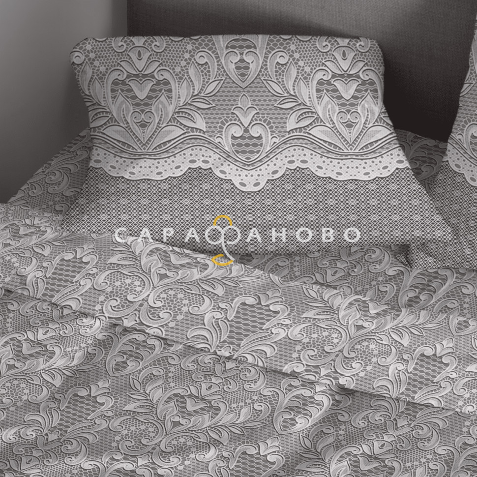 Ткань Перкаль 220 см 110 гр рис 72086 вид 1 "Кружевная вуаль" , фото 4