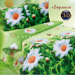 Ткань бязь 220 см "Людмила" рис 5052 вид 1
