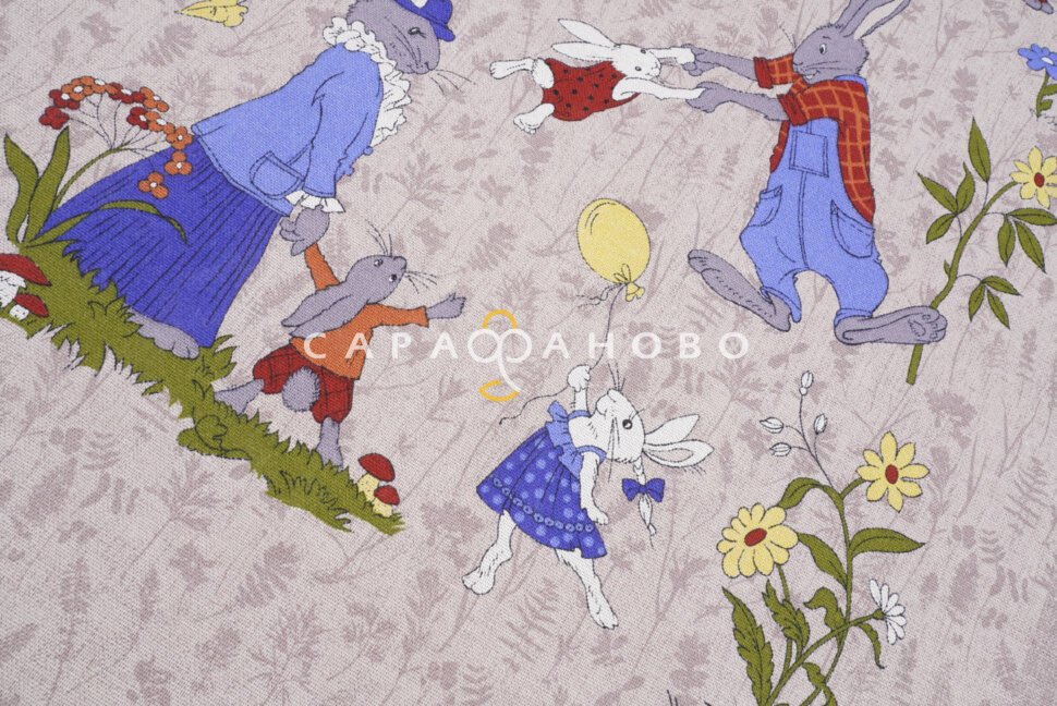 Ткань Рогожка 150 см рис. 12542-1 Морковкино, фото 2