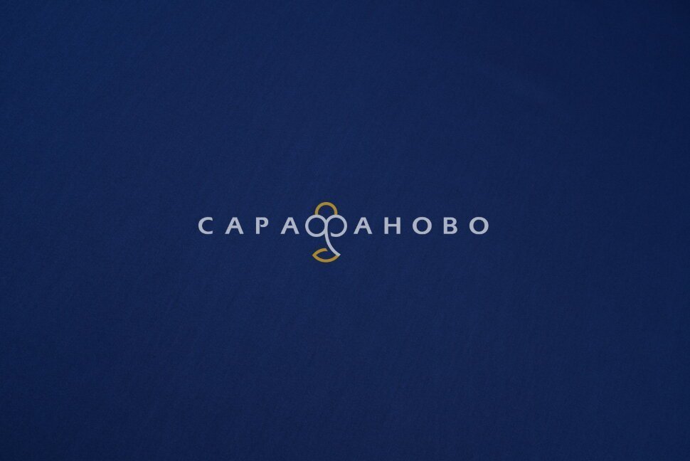 Ткань Сатин 240 см «Синий 8635010», фото 2