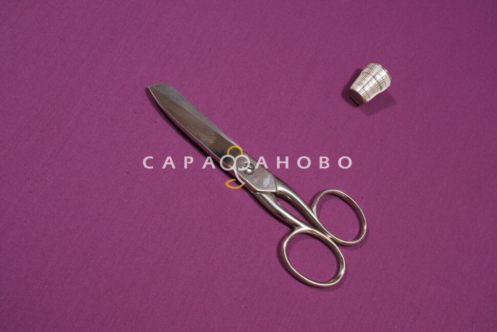 Ткань Сатин 220 см рис. 35001 Баклажан, фото 4