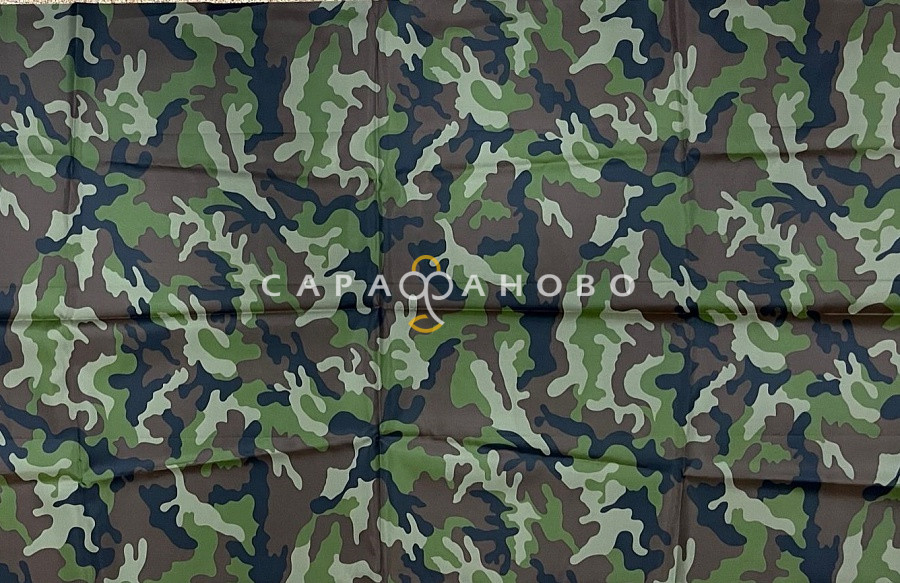 Ткань Оксфорд 200 КМФ PU1000 150 см нато зеленый ZTB040, фото 1