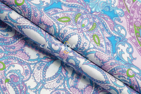 Ткань Перкаль 150 см Платки головные "Domenica" рис 13187 вид 4