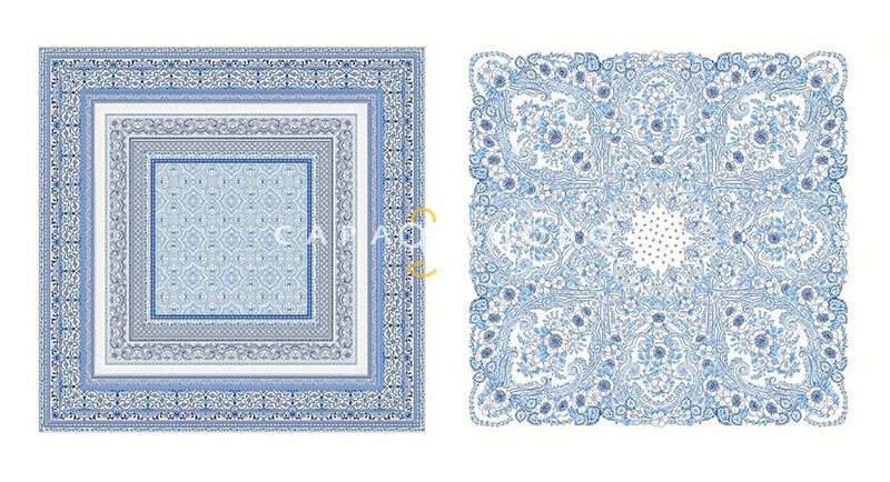 Ткань Перкаль 150 см Платки головные "Tenerezze" рис 13186 вид 5, фото 1